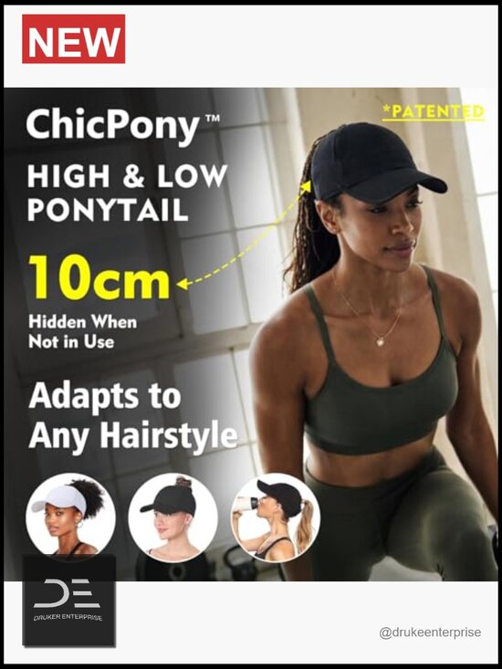 Cooling UPF 50 High Ponytail Baseball Cap with Hidden Slot - Breathable for main image 6